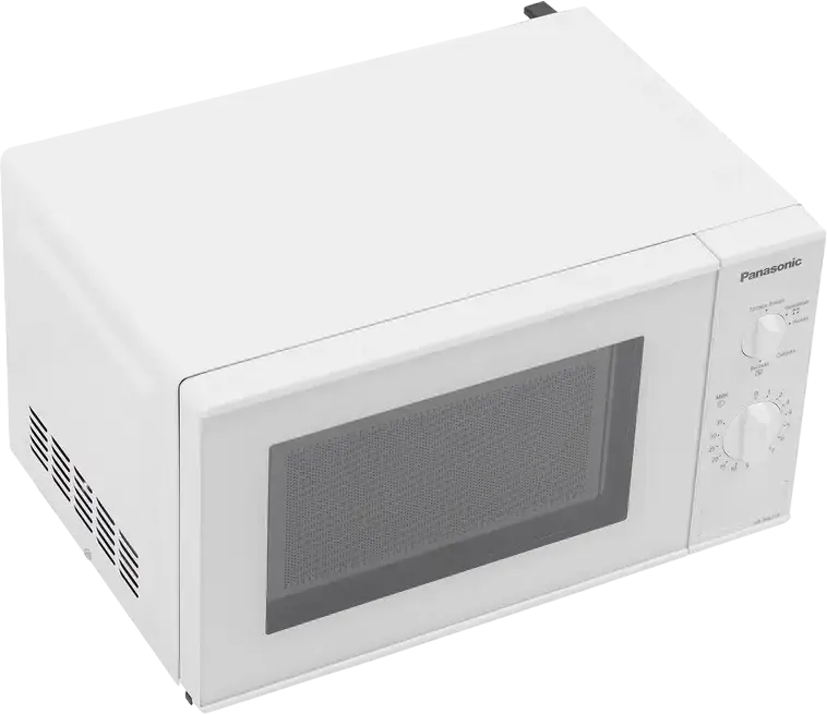 Cuptor cu Microunde Panasonic NN-SM221W, Capacitate 20L, Putere 800W, 9 Programe Automate, Blocare Copii, Interior Email, Control Tact-rotativ, Alb