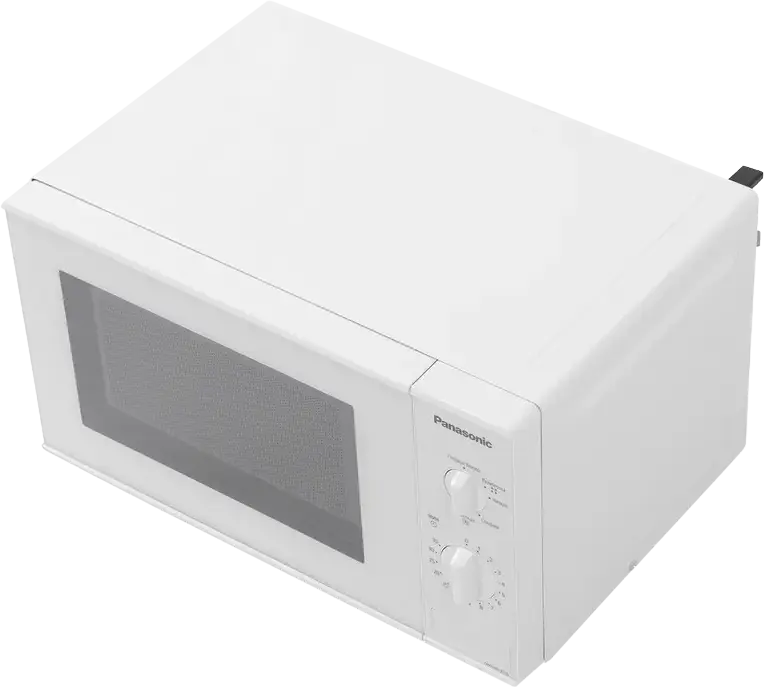 Cuptor cu Microunde Panasonic NN-SM221W, Capacitate 20L, Putere 800W, 9 Programe Automate, Blocare Copii, Interior Email, Control Tact-rotativ, Alb