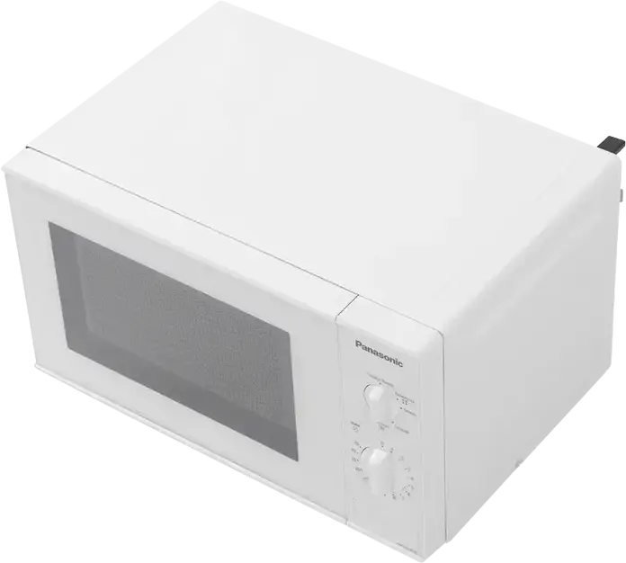 Cuptor cu Microunde Panasonic NN-SM221W, Capacitate 20L, Putere 800W, 9 Programe Automate, Blocare Copii, Interior Email, Control Tact-rotativ, Alb