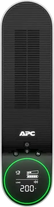 UPS APC Back-UPS Pro Gaming 2200VA Line-Interactive, Pure Sinewave, 6 Prize Schuko, LCD Circular cu Iluminare Verde, Porturi USB-C si USB-A, Turn Alb
