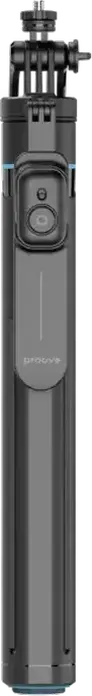 Proove Strix Bluetooth Selfie Stick Tripod, 115 cm Extended Length, ABS and Aluminum, Integrated Tripod with Remote Shutter, Black