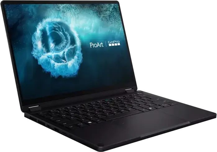 Конвертируемый ноутбук ASUS ProArt PX13 HN7306EA GoPro Edition, 13.3" 3K OLED Touch, AMD Ryzen AI Max+ 395, 64GB LPDDR5X, 1TB SSD, Win 11 Pro, Nano Black