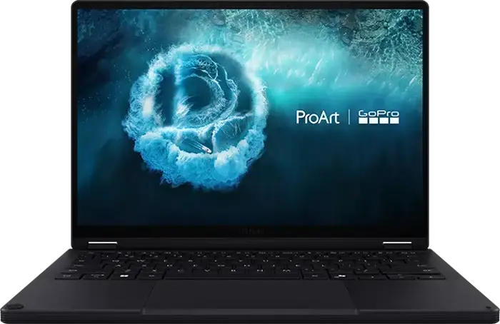 Конвертируемый ноутбук ASUS ProArt PX13 HN7306EA GoPro Edition, 13.3" 3K OLED Touch, AMD Ryzen AI Max+ 395, 64GB LPDDR5X, 1TB SSD, Win 11 Pro, Nano Black
