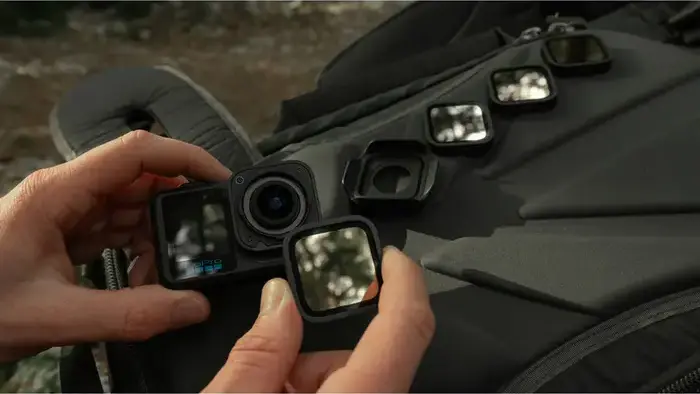 Набор из 4 ND-фильтров GoPro M-Series для MISSION 1 и MISSION 1 PRO, нейтральные фильтры ND8 ND16 ND32 ND64 с чехлом для переноски, черный