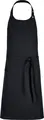 Jobeline Lenny Bib Apron, 88x100 cm, Black, 65% Polyester 35% Cotton, Adjustable Neckband, Side Dishcloth Loop, OEKO-TEX Standard 100