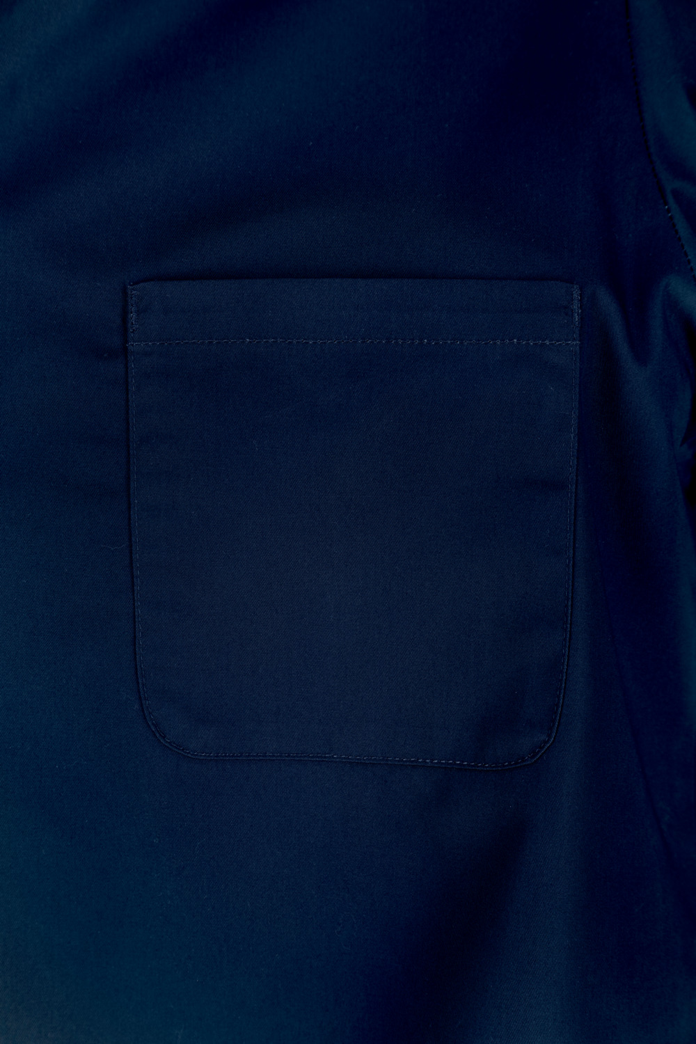 Pulsiva Andy Men's Chef Shirt, Half Sleeve, Regular Fit, 65% Polyester 35% Cotton, Durable Low-Crease Fabric, Breast Pocket, Size 52, Navy