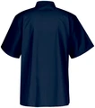 Pulsiva Andy Men's Chef Shirt, Half Sleeve, Regular Fit, 65% Polyester 35% Cotton, Durable Low-Crease Fabric, Breast Pocket, Size 52, Navy