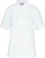 Pulsiva Andy Women's Chef Shirt, Half Sleeve, 65% Polyester 35% Cotton, Regular Fit, Low-Crease Durable Fabric with Breast Pocket, White, Size 40