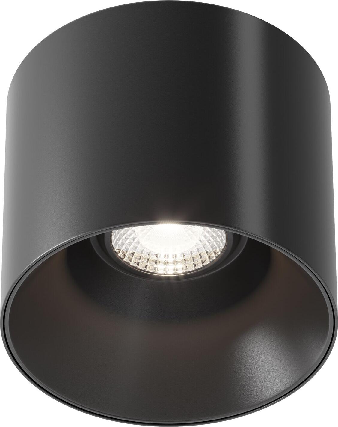 Потолочный LED-светильник Maytoni Alfa LED C064CL-01-25W4K-D-RD-B, 25W, 4000K, чёрный