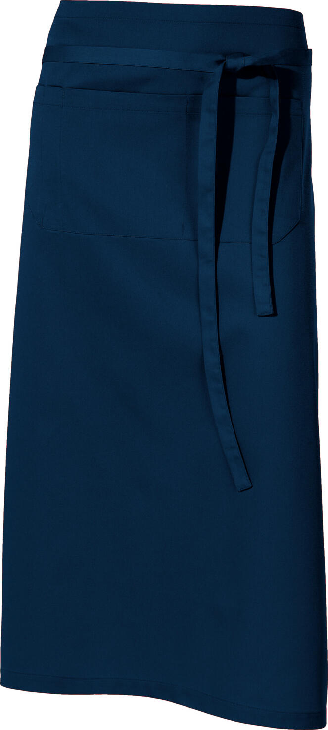 Scurt Scurt Jobeline Nando, 100x85 cm, Albastru Navy, 65% Poliester 35% Bumbac, 2 Buzunare Frontale cu Compartimente pentru Stilouri, OEKO-TEX Standard 100