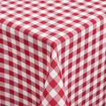 Fata de masa ERWIN M. LUSINI Solutions GmbH Chatelete, 100% Poliester, Carouri Rosu/Alb, 130x130 cm Patrata, Material Robust si Ușor de Intretinut