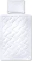 Erwin M. Dream Cotton Summer Duvet, 160x210 cm, White, 100% Cotton Cover, Breathable and Allergy-Friendly Light Filling