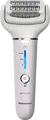 Panasonic ES-EY80-P520 Epilator, Double-Disc System, 60 Tweezers, Wet & Dry, Wide Flexible Head, Set of 5 Attachments, White/Pink