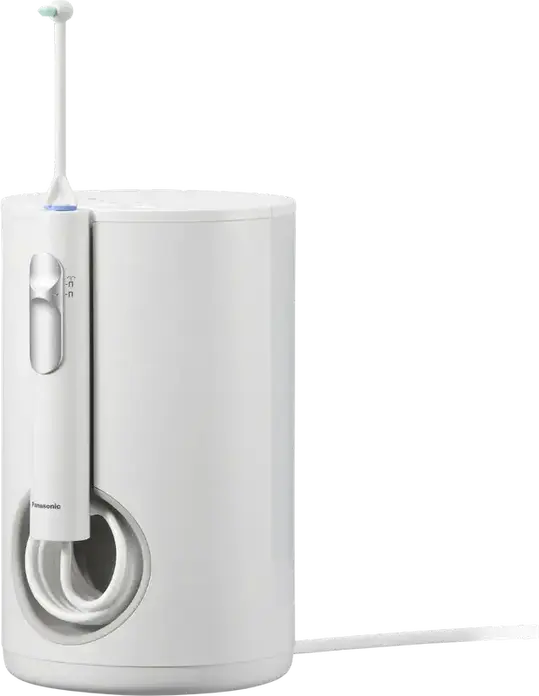 Panasonic EW1614 Oral Irrigator for Adults, White, Mains Powered, 10 Intensity Modes, Ultrasonic Technology, IPX7 Waterproof, Set of 4 Nozzles