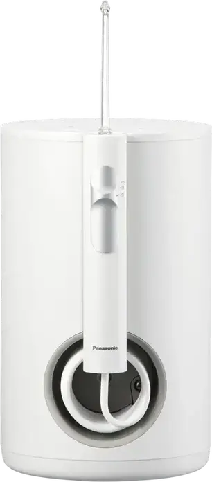Panasonic EW1614 Oral Irrigator for Adults, White, Mains Powered, 10 Intensity Modes, Ultrasonic Technology, IPX7 Waterproof, Set of 4 Nozzles