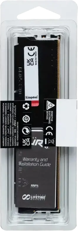 Kingston FURY Beast 32GB DDR5 5600MHz PC5-48000 CL36 RAM Memory Module KF556C36BBE2-32 288-Pin DIMM for PC with Intel XMP 3.0 and AMD EXPO 1.1