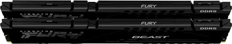 Kit Memorie Kingston FURY Beast 64GB (2x32GB) DDR5 5600MHz PC5-44800 CL36 RAM KF556C36BBEK2-64 pentru PC, Intel XMP 3.0, Radiator Negru