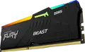 Kingston FURY Beast RGB DDR5 16GB Kit (2x8GB) 6000MHz CL30 RAM KF560C36BBE2AK2-32, Intel XMP 3.0, AMD EXPO, On-die ECC, Black Heat Spreader