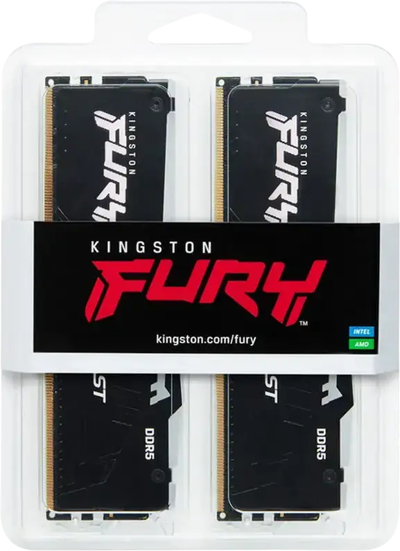 Kingston FURY Beast RGB DDR5 16GB Kit (2x8GB) 6000MHz CL30 RAM KF560C36BBE2AK2-32, Intel XMP 3.0, AMD EXPO, On-die ECC, Black Heat Spreader
