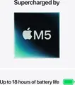 Apple MacBook Air 13.6" Laptop, Apple M5 10-Core CPU, 8-Core GPU, 16GB RAM, 512GB SSD, Liquid Retina Display, macOS Tahoe, Aluminum Case, Sky Blue