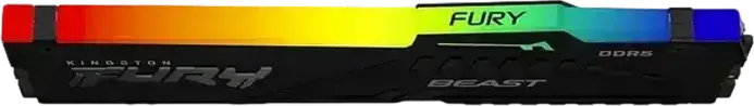 Memorie RAM Kingston FURY Beast RGB 32GB DDR5 6000MHz CL36 KF560C36BBE2A-32, 288-Pin DIMM, AMD EXPO, Intel XMP 3.0, Modul Memorie Negru cu RGB-LED