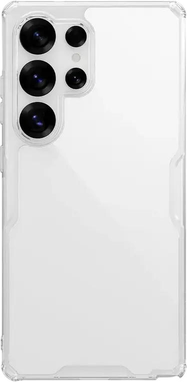 Husa Nillkin Nature Pro Magnetic pentru Samsung Galaxy S25 Ultra, TPU si PC Hibrid, Transparenta, Airbaguri Rezistente la Impact, Grip Anti-alunecare