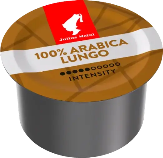 Julius Meinl Lungo 100% Arabica Professional Coffee Capsules, Medium Roast, Intensity 4/10, 110ml Cup Size, 96 Capsules