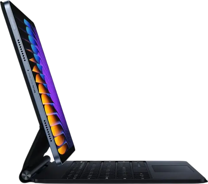 Чехол-клавиатура для Xiaomi Focus Pad 8 / 8 Pro, защитный кейс для планшета 11,2 дюйма с интегрированным трекпадом, регулируемой подставкой, водостойкий, черный