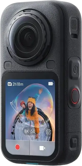 Camera de Action 360 Insta360 X6 Standard Bundle, Video 8K 50fps, Foto 120MP, Senzori Dual Sony 1/1.1", Chip AI 4nm, 64GB, Impermeabila 20m, Midnight Black