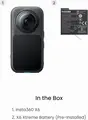 Camera de Action 360 Insta360 X6 Standard Bundle, Video 8K 50fps, Foto 120MP, Senzori Dual Sony 1/1.1", Chip AI 4nm, 64GB, Impermeabila 20m, Midnight Black