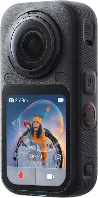 Camera de Action 360 Insta360 X6 Standard Bundle, Video 8K 50fps, Foto 120MP, Senzori Dual Sony 1/1.1", Chip AI 4nm, 64GB, Impermeabila 20m, Midnight Black
