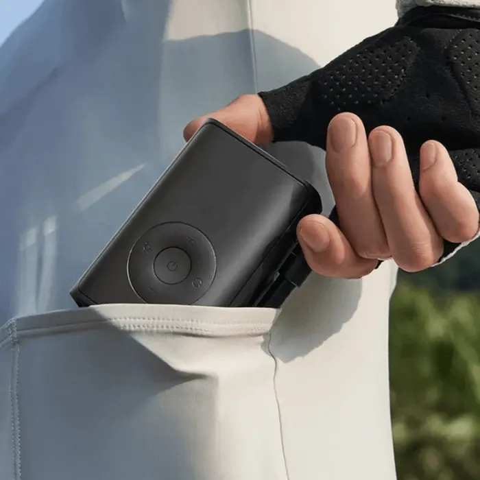 Compresor electric portabil compact Xiaomi Mijia, Presiune maxima 150 PSI, Baterie 2000mAh, Display LED digital, USB-C, Negru