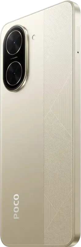 Смартфон Xiaomi Poco C71, Золотистый, экран 6.88 дюйма 120Гц IPS LCD, процессор Unisoc T7250 Octa-core, 4ГБ ОЗУ, 128ГБ ПЗУ, аккумулятор 5200мАч, камера 32МП, Android 15, 4G