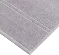 LUSINI Solutions GmbH Dina Face Towels, 100% Cotton Twisted Terry, 30x30 cm, Light-Grey, OEKO-TEX Standard 100, Set of 10 Pieces