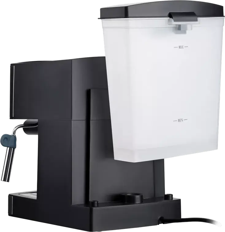 aparat de cafea espresso manual Ardesto YCM-E1600, pompa italiana 15 bar, 850W, rezervor apa 1.6L, otel inoxidabil, gri, cu spumator de lapte