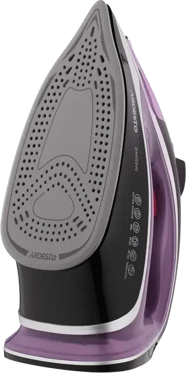 Ardesto IR-B2234 Steam Iron, 2400W, Ceramic Soleplate, 350ml Tank, 80g/min Steam Boost, Anti-drip, Anti-calc, Auto Shut-off, Violet