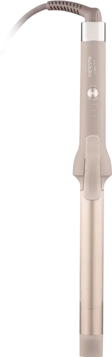 Ardesto HC-Y700PERL Pearl Cream Ceramic Round Curling Iron, 25mm Diameter, 48W, 4 Temperature Modes 160-220°C, Ionization, Auto Shut-off, Beige
