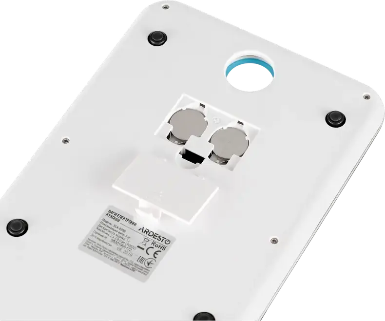 Cantar electronic de bucatarie Ardesto SCK-839B, platforma din sticla temperata, capacitate 5kg, precizie 1g, functie tara, afisaj digital, negru