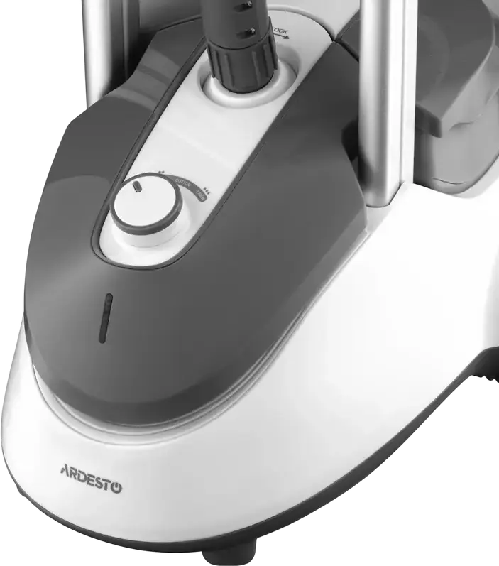 Aburitor vertical pentru haine Ardesto IR-S26, 1800W, rezervor apa 2600ml, flux abur 60g/min, 3 moduri abur, inaltime reglabila 81.5-135cm, Alb/Gri