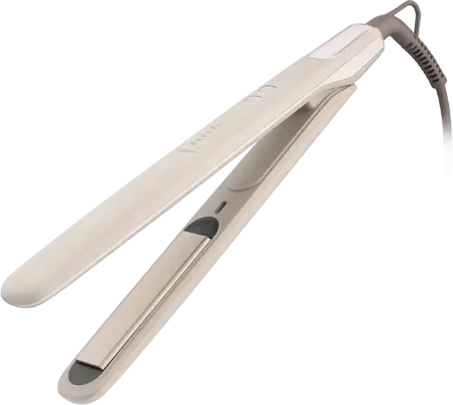 Ardesto HS-Y700PERL Hair Straightener, 140-230°C Temperature Control, Ionization, Fast Heating, Auto Shut-off, Beige
