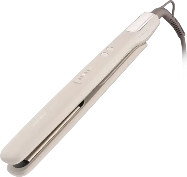 Ardesto HS-Y700PERL Hair Straightener, 140-230°C Temperature Control, Ionization, Fast Heating, Auto Shut-off, Beige