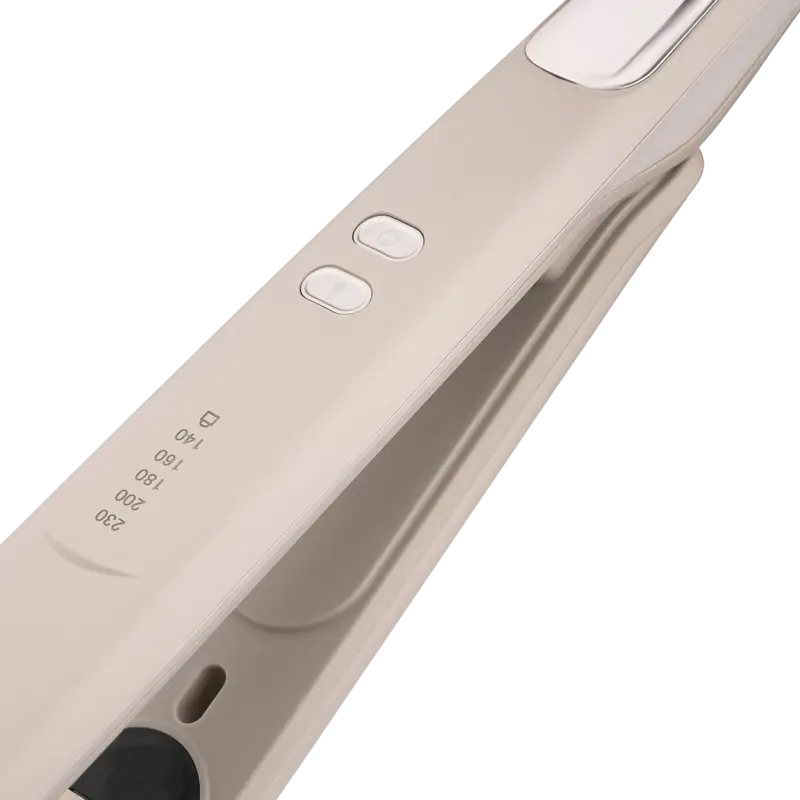 Ardesto HS-Y700PERL Hair Straightener, 140-230°C Temperature Control, Ionization, Fast Heating, Auto Shut-off, Beige