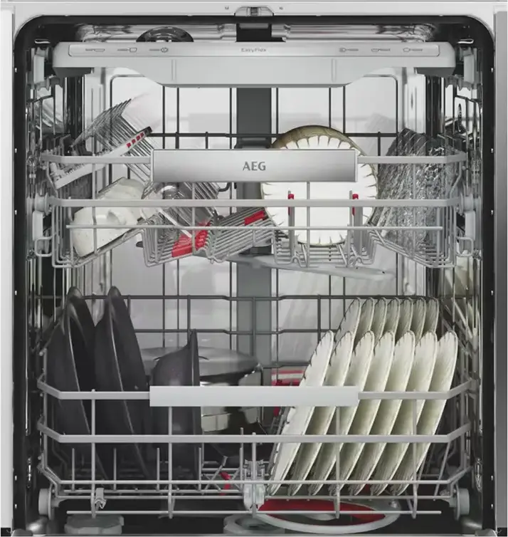 underestimated AEG NG92IA20TK Masina de Spalat Vase Incorporabila, 14 Seturi, Clasa Energetica A, Nivel Zgomot 38 dB, Sistem Cosuri EasyFlex Pro, Negru