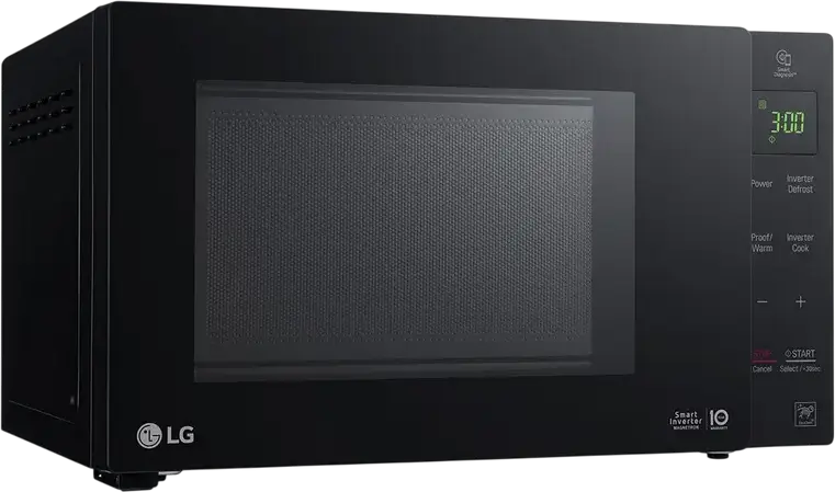 Микроволновая печь LG MS2535GIB Smart Inverter, объем 25 л, мощность 1000 Вт, эмаль EasyClean, 22 автопрограммы, черная, отдельно стоящая