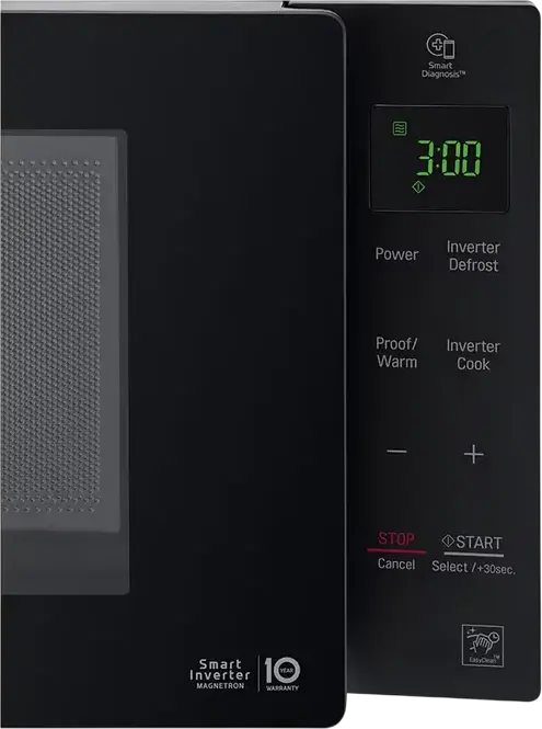 Микроволновая печь LG MS2535GIB Smart Inverter, объем 25 л, мощность 1000 Вт, эмаль EasyClean, 22 автопрограммы, черная, отдельно стоящая