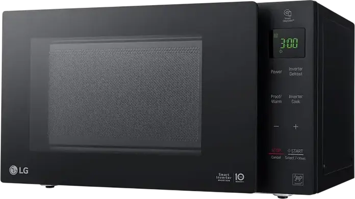 Микроволновая печь LG MS2535GIB Smart Inverter, объем 25 л, мощность 1000 Вт, эмаль EasyClean, 22 автопрограммы, черная, отдельно стоящая