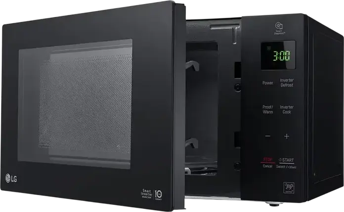 Микроволновая печь LG MS2535GIB Smart Inverter, объем 25 л, мощность 1000 Вт, эмаль EasyClean, 22 автопрограммы, черная, отдельно стоящая