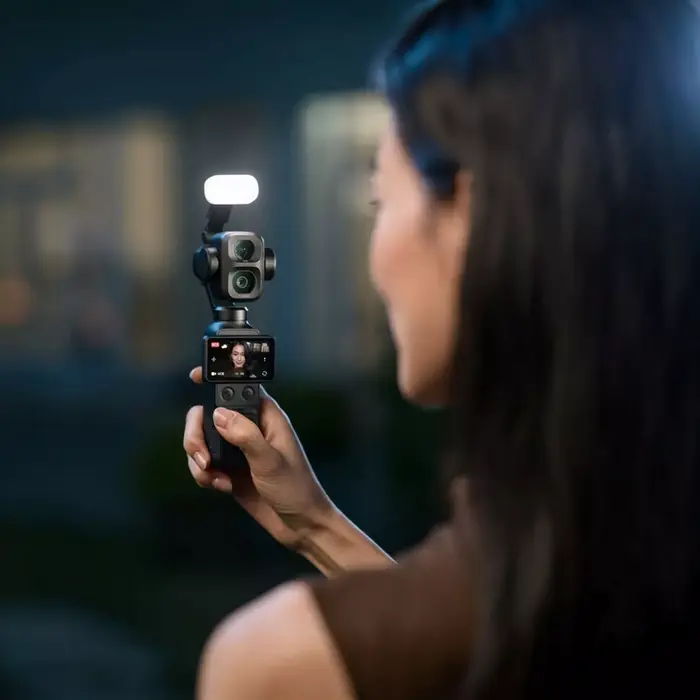 DJI Osmo Pocket 4P Standard Combo Action Camera with 1-inch CMOS Sensor, 8K Resolution, 3x Zoom Dual Lens, 4K 120fps, 2-inch OLED Touchscreen, Black