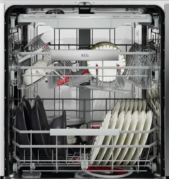 underestimated AEG GI8200A2TN Seria 8000 Masina de Spalat Vase Incorporabila Total, Clasa Energetica A, 14 Locuri, SatelliteClean Pro, WiFi, 38 dB, Alb