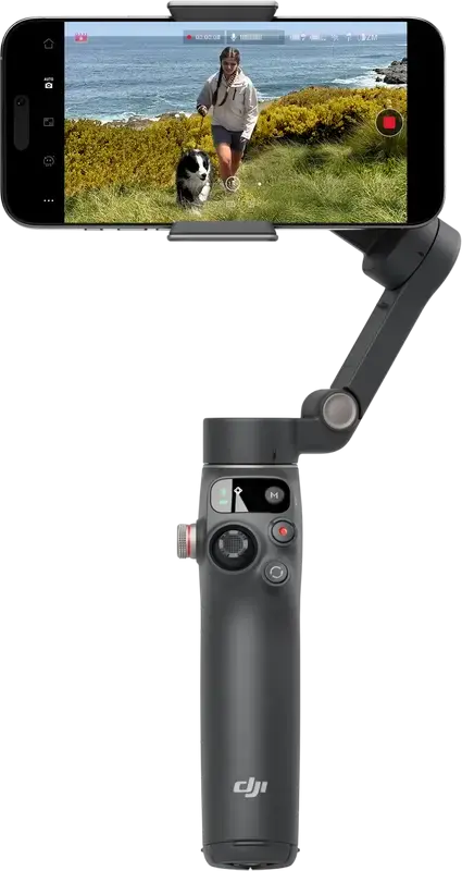 Стабилизатор DJI Osmo Mobile 8 Standard Combo для смартфона с выдвижной ручкой и встроенным штативом, Bluetooth 5.3, черный, 115 см